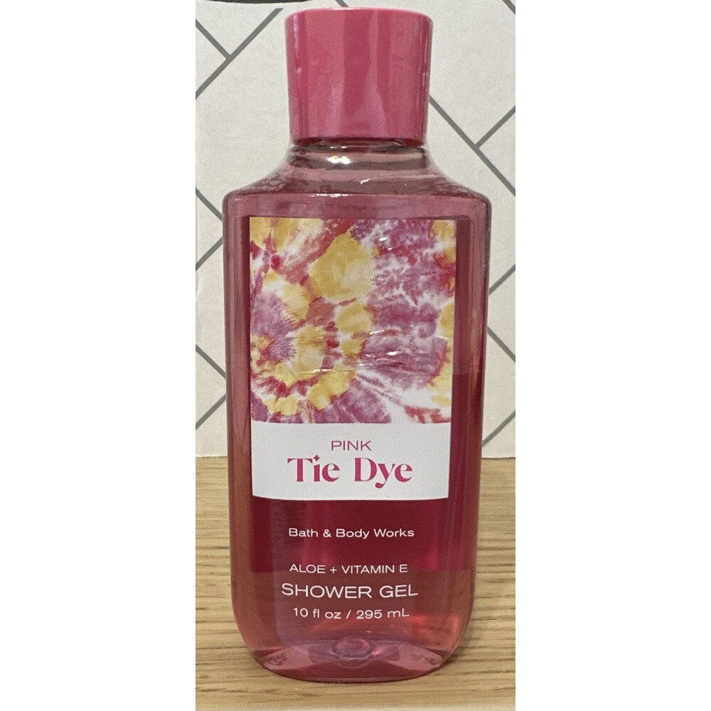 BATH & BODY WORKS PINK TIE DYE SHOWER GEL 10 FL OZ